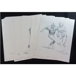 1981 NFL Shell Oil Posters - 22 TOTAL - some duplicates but mostly different
