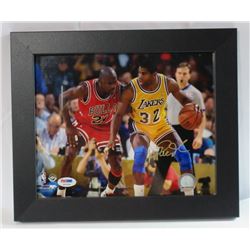 PSA / DNA AUTOGRAPH MAGIC JOHNSON PHOTO 8x10