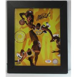 PSA / DNA AUTOGRAPHED MAGIC JOHNSON FRAMED 8x10
