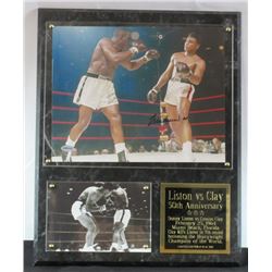 MUHAMMAD ALI SIGNED AUTOGRAPH  CUSTOM PLAQUE BOXING PHOTO, COA by SCM
