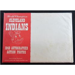 1949 Cleveland Indians Photos with Facsimile Autographs Bob Feller, Lot of 30
