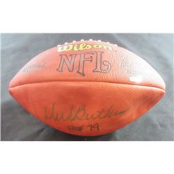 Dick Butkus Autographed Football HOF with NO COA