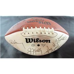 Quarterback Challenge Signed Football 11 Total:  MARINO, YOUNG, MOON, KELLY,
