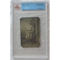 TINTYPE PHOTO, TYPE 1,  BASEBALL PLAYER  BVG AUTHENTIC