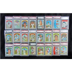 24 - 1972 TOPPS GRADED BASEBALL CARDS - MOSTLY PSA - CLEMENTE, KILLEBREW, ROSE