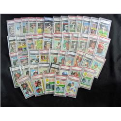 47 - GRADED BASEBALL CARDS from the 70's, NICE LOT!