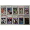 Image 2 : 1980's - 90's - 2000's GRADED BASEBALL LOT (43 DIFFERENT)