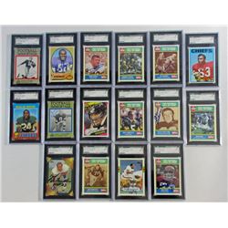 16 - HOF AUTOGRAPHED FOOTBALL CARDS - SGC AUTHENTIC