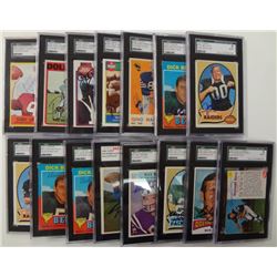 15 - HOF AUTOGRAPHED FOOTBALL CARDS - SGC AUTHENTIC, 3-BUTKUS, SONNY JURGENSEN