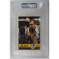 UCLA JOHN WOODEN AUTHENTIC SIGNED 4x6 CARD PSA / DNA CERTIFIED