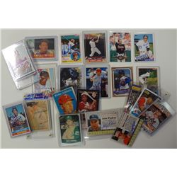 23 - AUTOGRAPHED BASEBALL CARDS - ALL DIFFERENT - BIG NAMES!