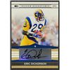 Image 1 : ERIC DICKERSON PLAYOFF SILVER SIGNATURE CARD (AUTOGRAPHED)