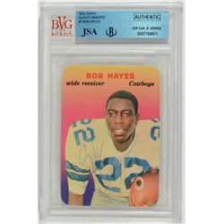 BOB HAYES "JSA" AUTHENTIC AUTOGRAPH 1970 TOPPS INSERT