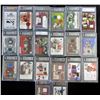 Image 1 : 20 - GRADED FOOTBALL JERSEY PATCH CARDS - LOADED w/STARS & ROOKIES