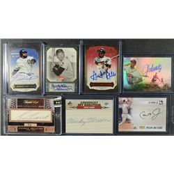 7 - AUTOGRAPHED SUPER STAR CARDS - ALL SIGNATURE SERIES - CAL RIPKEN JR,  PLUS