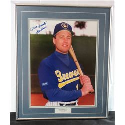 JIM 'GUMBY' GANTNER AUTOGRAPHED 11x14 PHOTO, MATTED & FRAMED IN A 15x18 FRAME