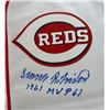 Image 2 : FRANK ROBINSON AUTOGRAPHED WHITE CINCINNATI REDS JERSEY  COA