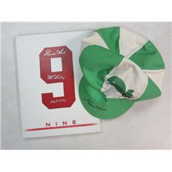 Gordie Howe AUTOGRAPHED "Nine" Book & New England Whalers Cap Autographed--COA's