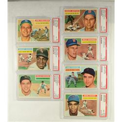 1956 TOPPS BASEBALL GRADED LOT- ALL PSA (7)