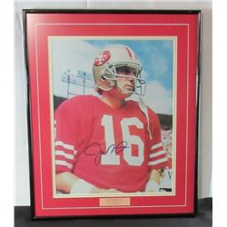 Joe Montana 16 SF 49ers Autographed Framed Signed 11x14 Photo - COA