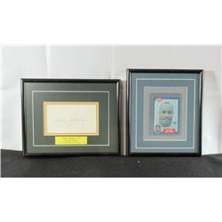 (Lot of 2) Jim Parker Colts Signed Framed 9" x 7" 1988 Swell Football