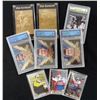 Image 1 : RACE CARD LOT; 4-GRADED, 2-GOLD CARDS, 3-SINGLES