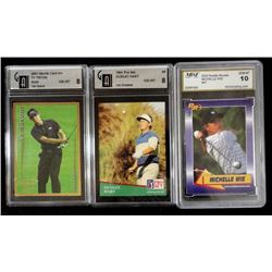 2003 ROOKIE REVIEW MICHELLE WIE ROOKIE GRADED GEM MT 10