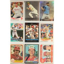 BASEBALL STARS 500+ CARDS in binder.  CARLTON FISK, MIKE SCHMIDT, RYAN HOWARD,