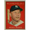 Image 1 : 1961 TOPPS #475 MICKEY MANTLE MVP,  EM++, GREAT COLOR & GLOSS