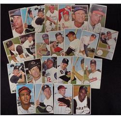 25 - 1964 TOPPS GIANTS CARDS w/ CLEMENTE, B ROBINSON, KALINE & OTHER SEMI STARS