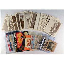 VINTAGE NON SPORT CARD LOT; THE BETTMANN ARCHIVE SNAPSHOT (17) & CIGARETTE CARDS