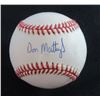 Image 1 : DON MATTINGLY AUTOGRAPHED BASEBALL- AMERICAN LEAGUE BALL