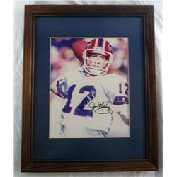 JIM KELLY AUTOGRAPHED 8x10 PHOTO - FRAMED/MATTE 12x15