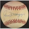 Image 1 : JOE DiMAGGIO AUTOGRAPHED 1995 WORLD SERIES BASEBALL - COA