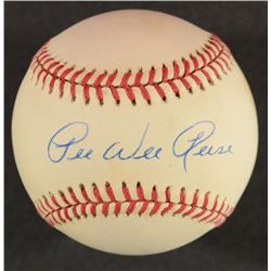 PEE WEE REESE AUTOGRAPHED NATIONAL LEAGUE BASEBALL - COA