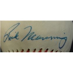 RICK MANNING AUTOGRAPHED BASEBALL