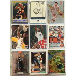 177 CARDS -- BASKETBALL STARS, ROOKIES & INSERTS in binder. PIPPEN, SHAQUILLE,