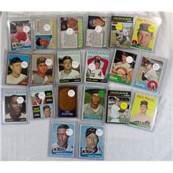 VINTAGE CLEVELAND INDIANS LOT (20 cds) 1954 -1971 (mostly from the 60's)
