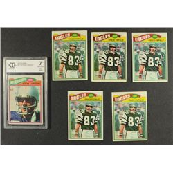6 - 1977 TOPPS FOOTBALL STARS; STEVE LARGENT (R) & 5- VINCE PAPALE (R)