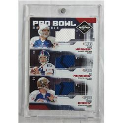 PRO BOWL MATERIALS - KURT WARNER - ELI MANNING - DREW BREES