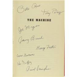 8 - CINCINNATI REDS  AUTOGRAPHS in "THE MACHINE" HARDCOVER BOOK