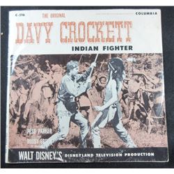 (2 RECORDS) - Walt Disney Davy Crockett Indian Fighter Double 78 Vinyl w/Sleeve