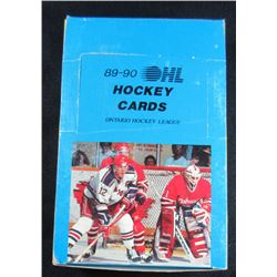 1989-90 7TH INNING SKETCH OHL HOCKEY 36 PACK BOX - unopened packs
