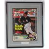 Image 1 : FRANK THOMAS AUTOGRAPHED COVER TOPPS Magazine - Spring 1992, Issue #10 - FRAMED