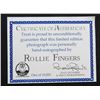 Image 3 : ROLLIE FINGERS AUTOGRAPHED 8 X 10 WITH STATISTICS LIMITED EDITION - Framed