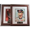 Image 1 : JIMMIE JOHNSON & KURT BUSCH AUTOGRAPHED PHOTO'S, BOTH FRAMED 15 x 17 PIECES