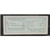 Image 2 : BABE RUTH FACSIMILE SIGNED CHECK with 8x10 PHOTO - FRAMED / MATTED