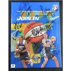 AUTOGRAPHED 1998 NEW YORK LIBERTY PROGRAM -  WNBA - 12 SIGNATURES