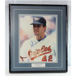 MIKE MUSSINA AUTOGRAPHED 8 X 10 PHOTO Custom Matte/Frame 12 x 14
