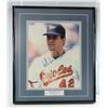Image 1 : MIKE MUSSINA AUTOGRAPHED 8 X 10 PHOTO Custom Matte/Frame 12 x 14